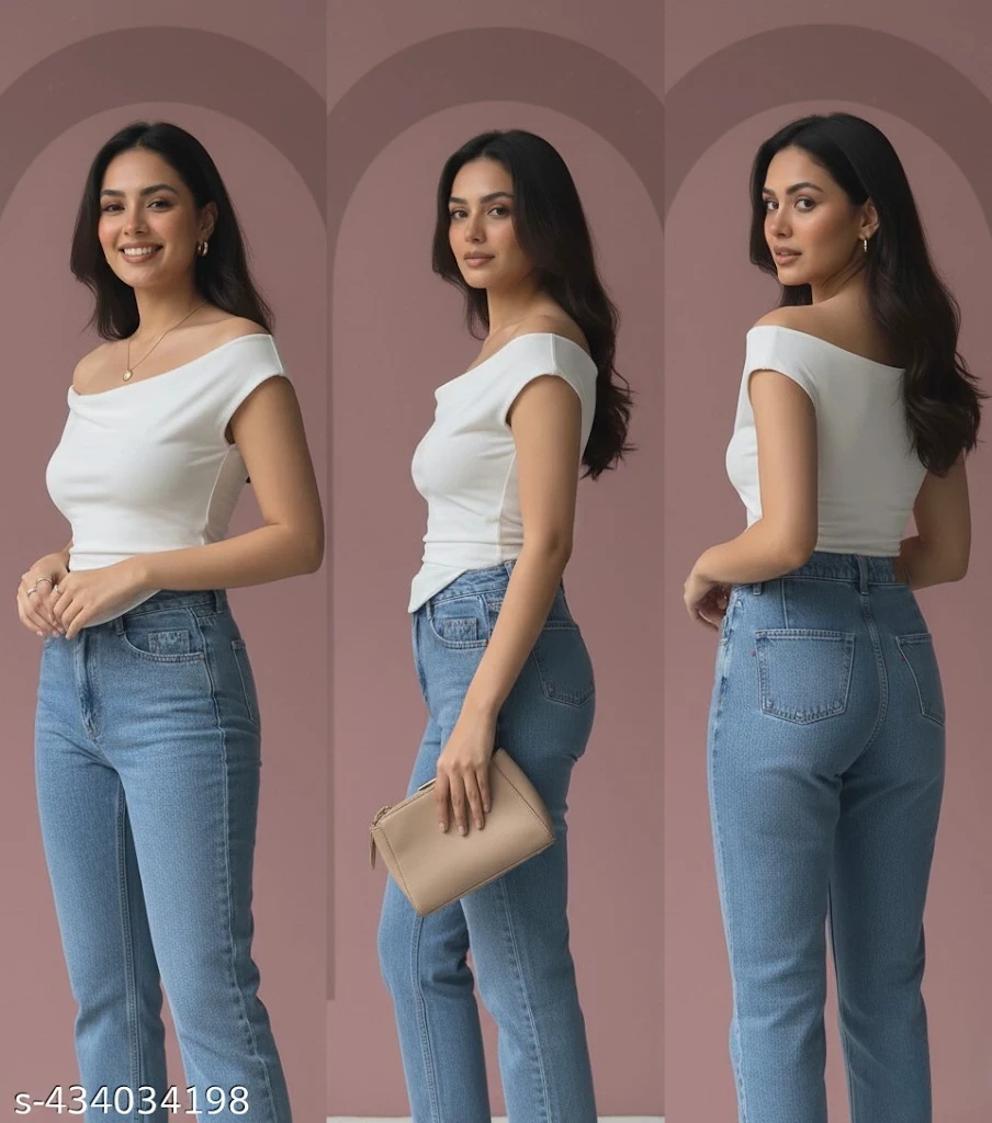 Draped Crop Top White