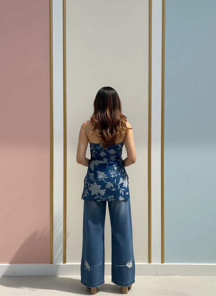 Halter Neck short kurti