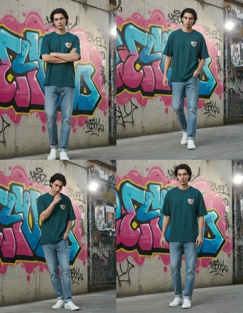 Men's Oversized Crew-Neck T-Shirt