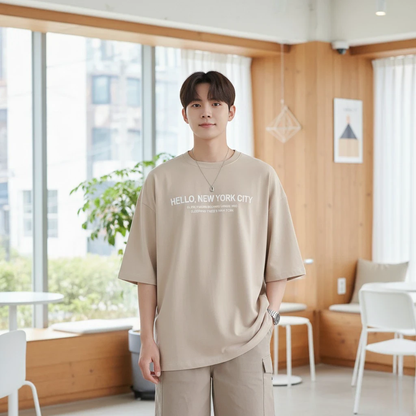 Men's Oversized Cotton Blend T-Shirt