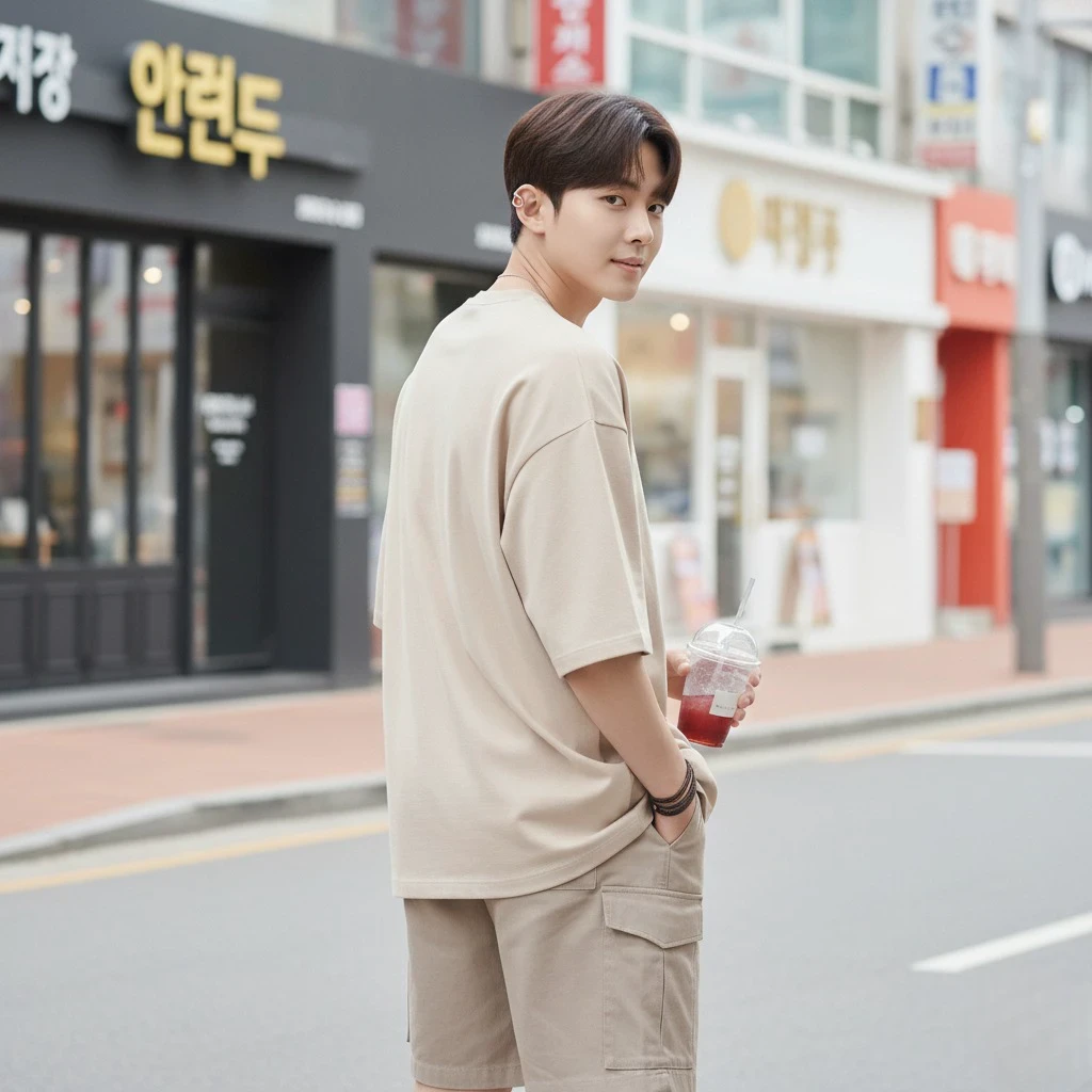 Men's Oversized Cotton Blend T-Shirt