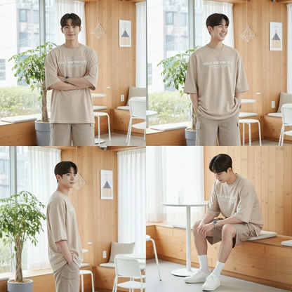 Men's Oversized Cotton Blend T-Shirt