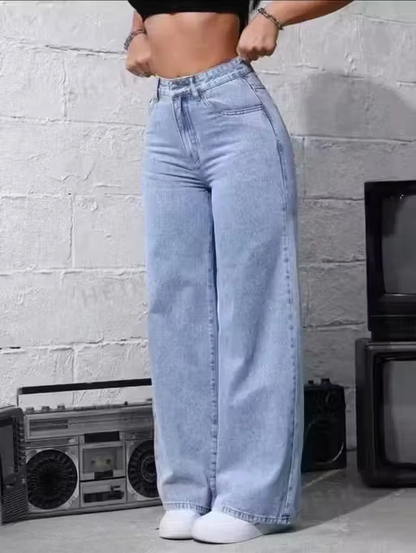 Denim Wide Leg Women's Baggy Jeans