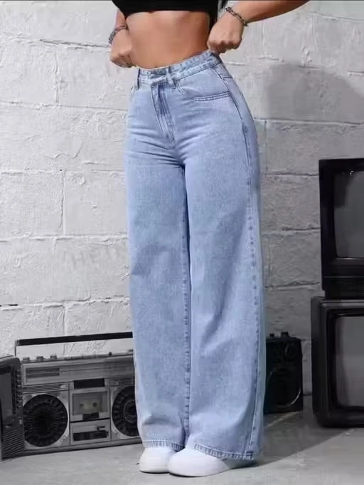 Denim Wide Leg Women's Baggy Jeans