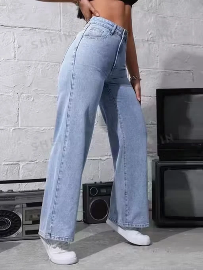 Denim Wide Leg Women's Baggy Jeans