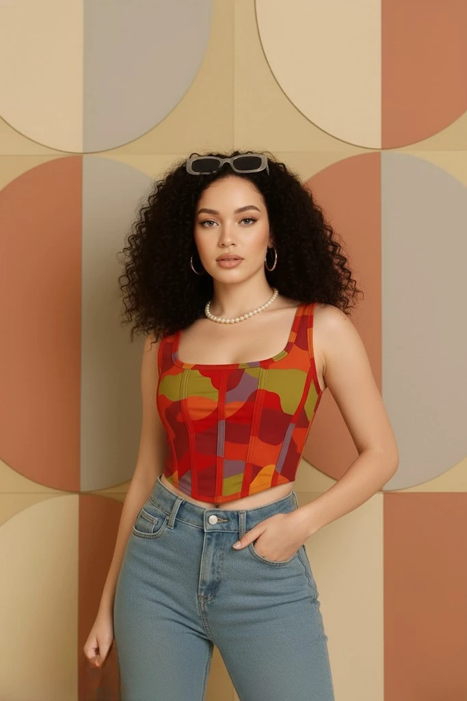 Women's Printed Sleeveless Top