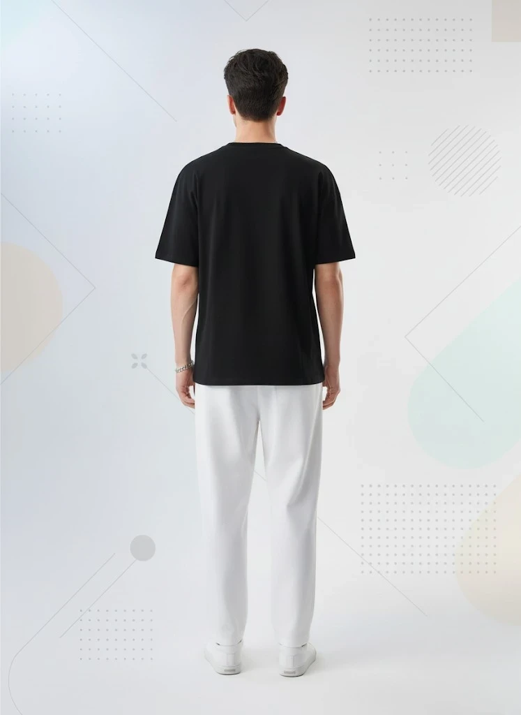 Gothic Printed Round Neck Oversize T-Shirt