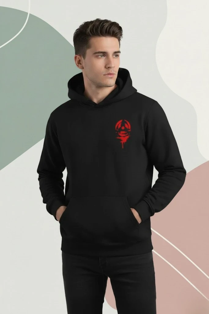 Men Printed Hooded Sweatshirt