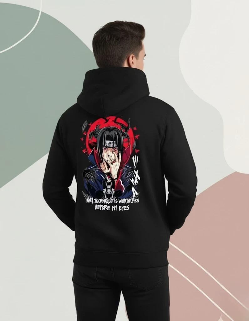 Men Printed Hooded Sweatshirt