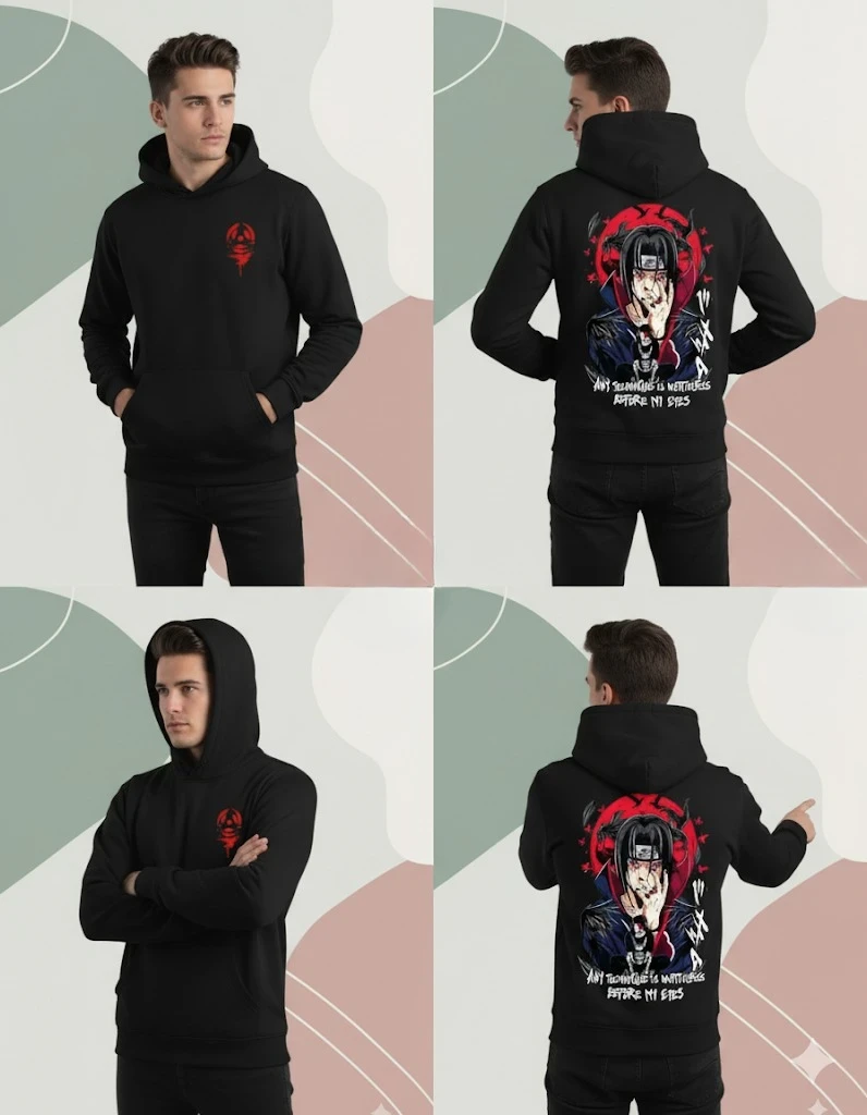 Men Printed Hooded Sweatshirt
