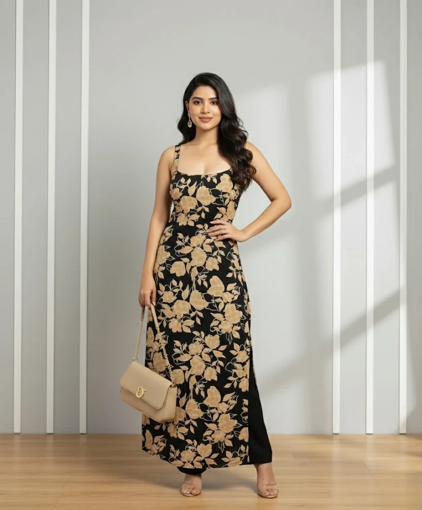 Trendy Printed Partywear Kurti