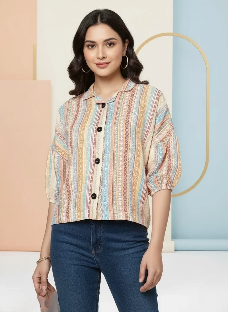 Women's Printed Casual designer shirt