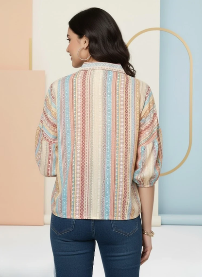 Women's Printed Casual designer shirt