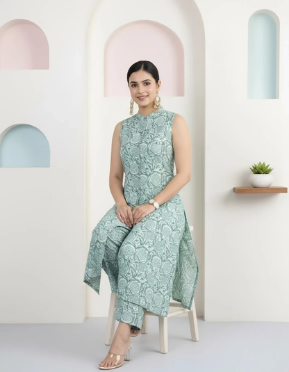 Mandarin Blossom Cord Set