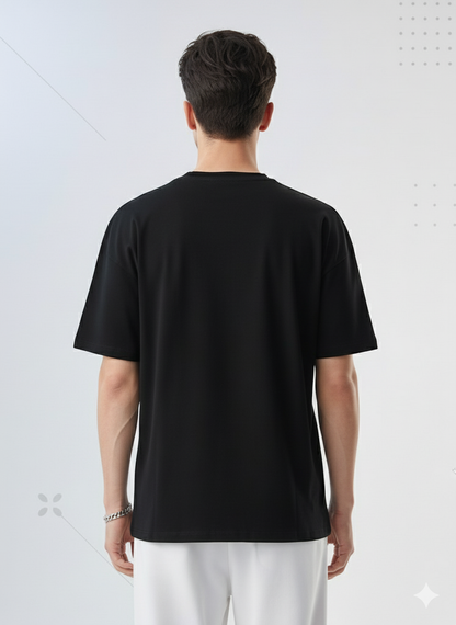 Gothic Printed Round Neck Oversize T-Shirt