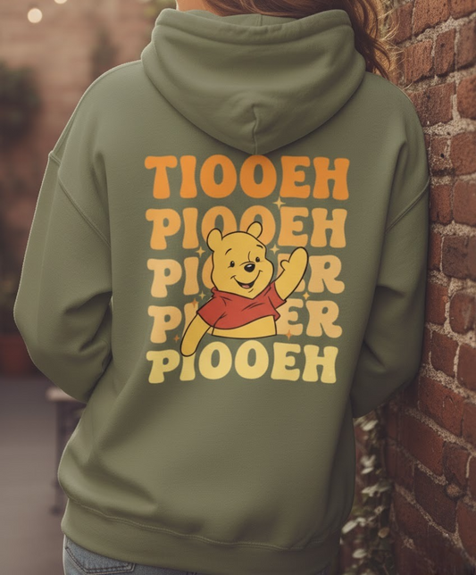 Retro Winnie the Pooh Stacked Hoodie