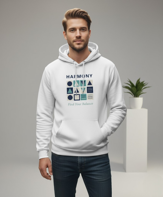 Harmony - Find Your Balance Geometric Hoodie