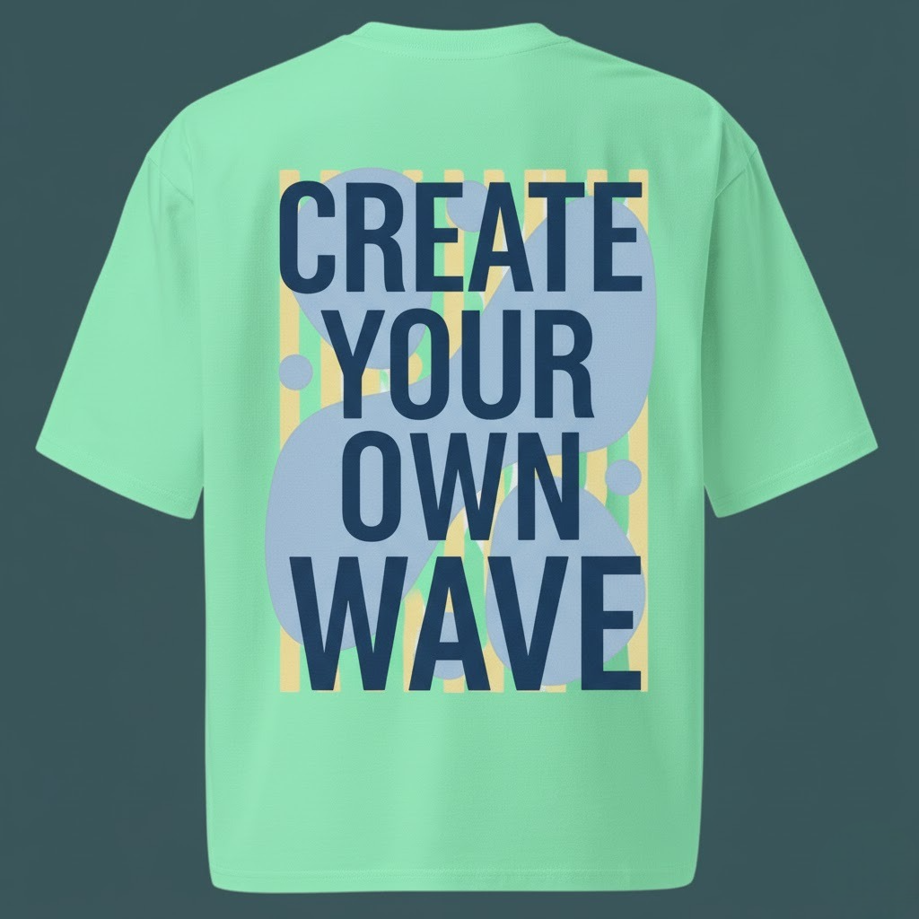 Create Your Own Wave Oversized T-shirt